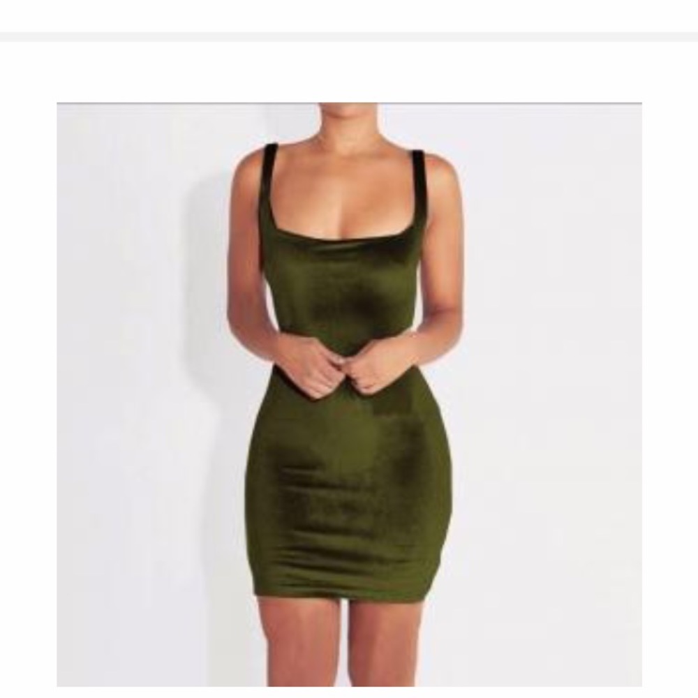 SOLD!!! Velvet Olive Bodycon Dress